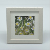 Daisies - Felt Art Mini Print