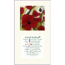 Large Poppies and Good Wishes Twin Frame